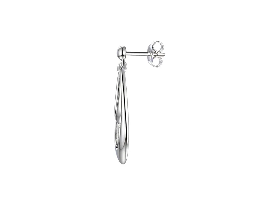 Amore Argento Sterling Silver Double Oval Drop Earrings