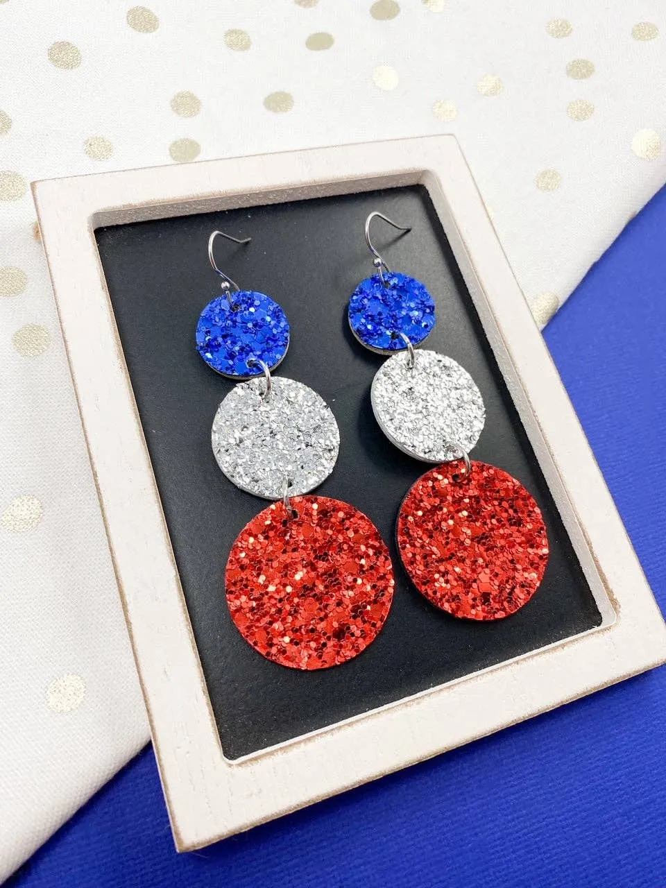 Anabelle Oak - Patriotic Glitter Drops