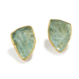 Aquamarine Crystal Earrings