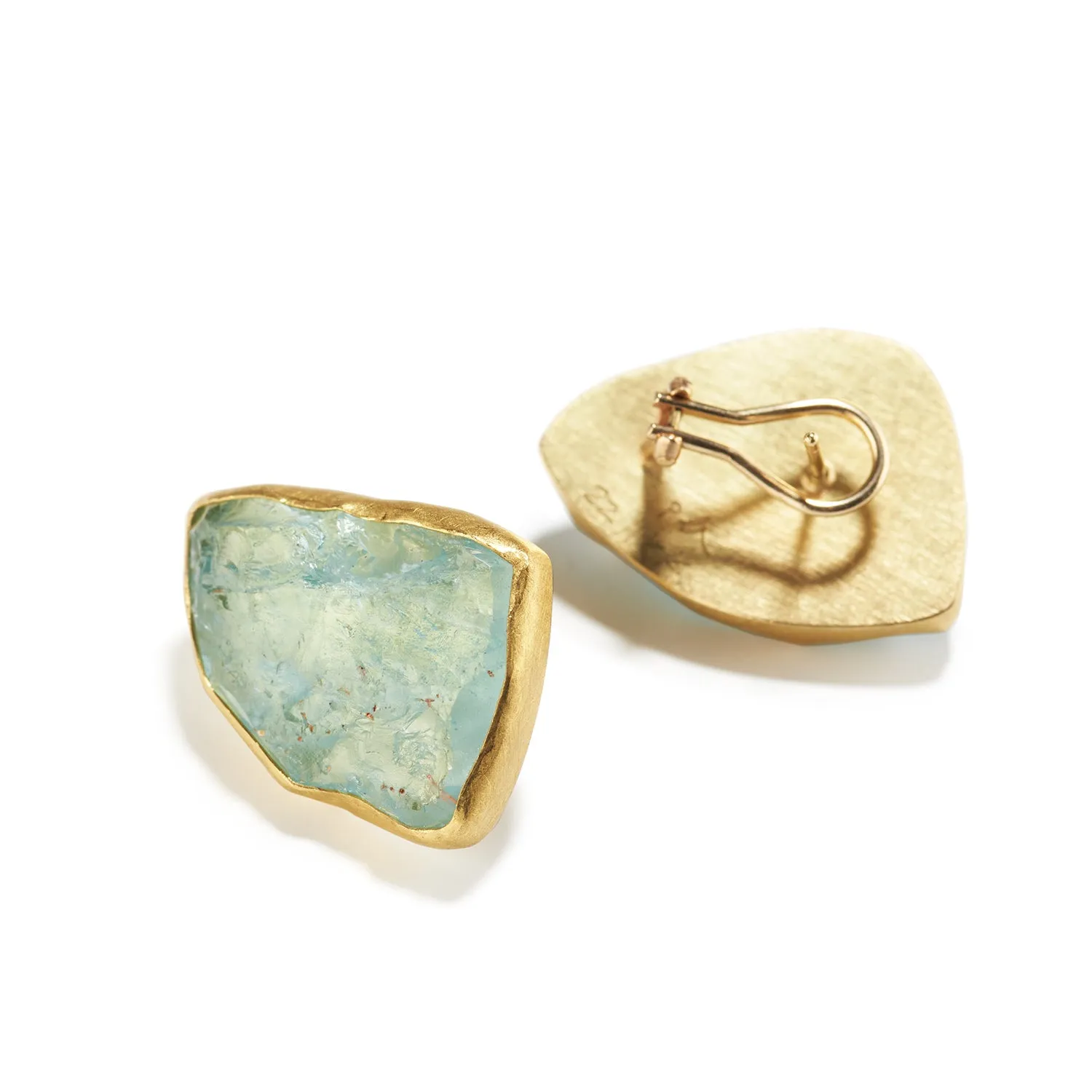Aquamarine Crystal Earrings