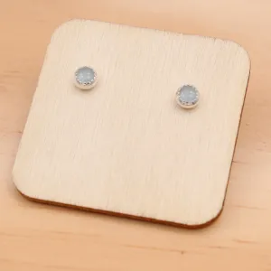 Aquamarine Studs