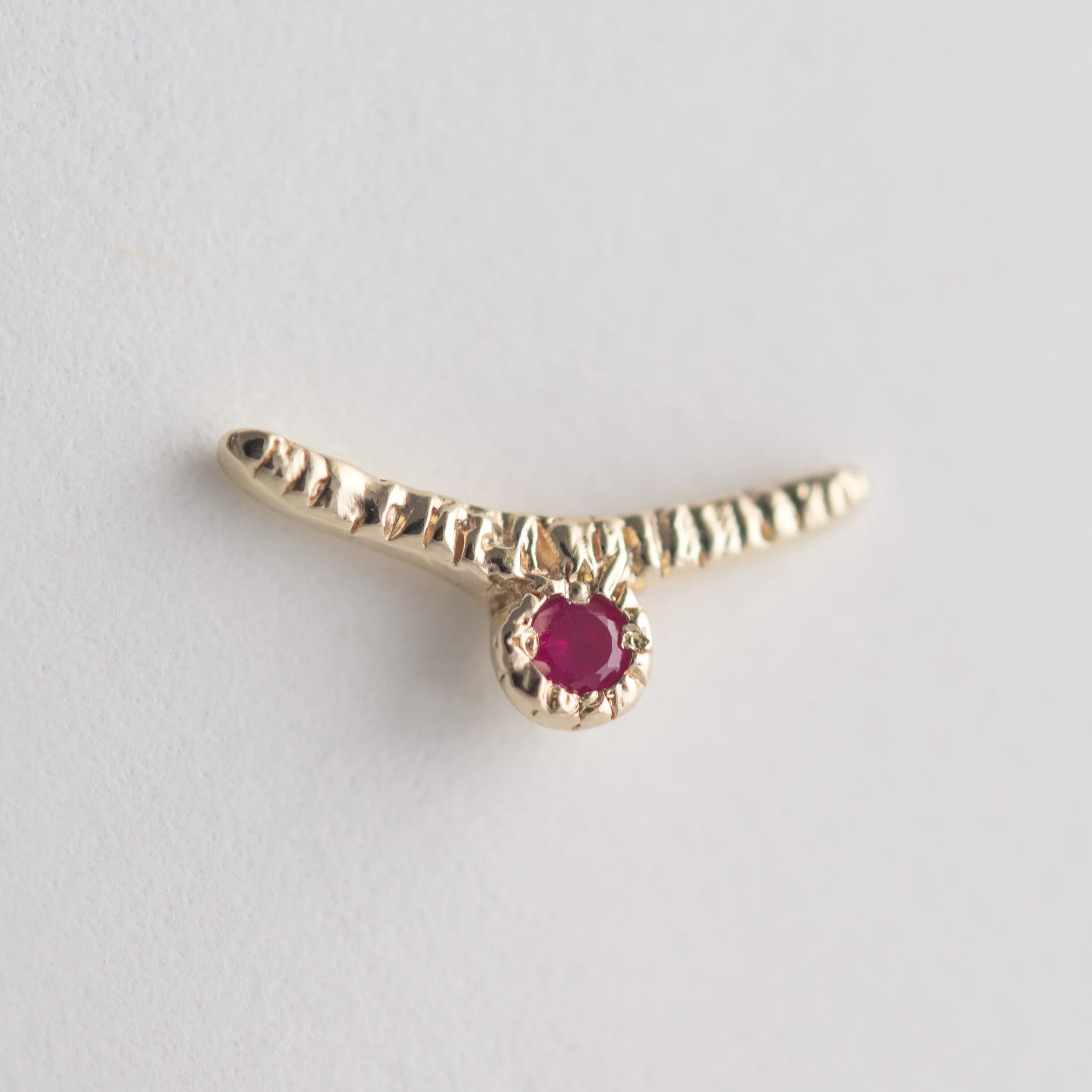 Arco Ruby Earrings