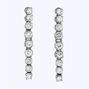 Art Deco Diamond Dangle Earrings