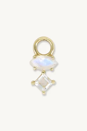 Astrid Marquise Moonstone Gold Charm
