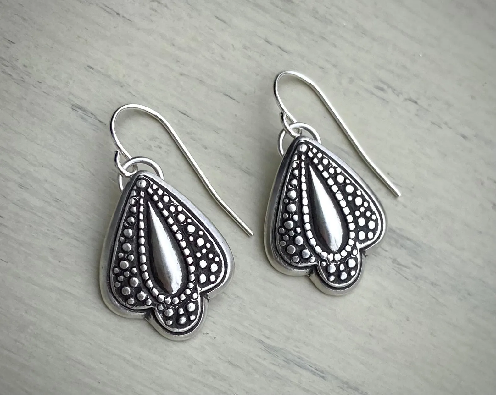 Beaded Spear Earrings