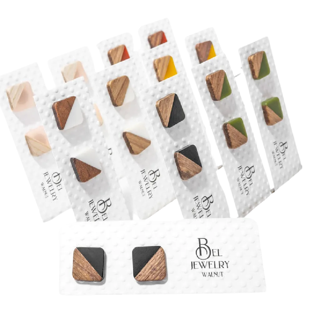 Bel Jewelry - Walnut Studs Earring Assortment