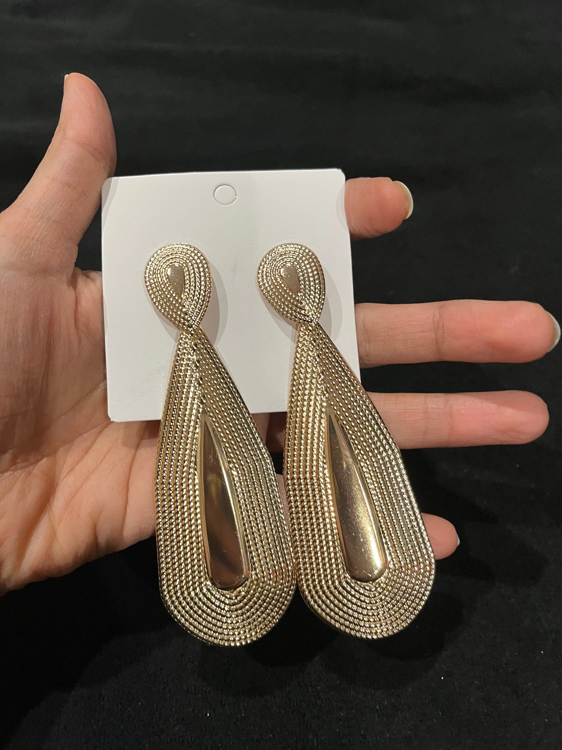Big gold earrings , large gold earrings , huge gold stud earring , gold statement earrings , chunky gold metal earrings gold pierced