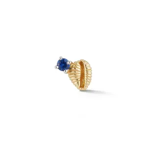 Bitsy Bean Stud with Sapphire - Open