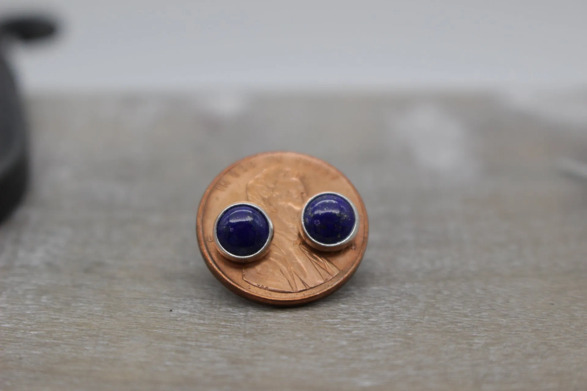 Blue Lapis Earrings - 6mm studs