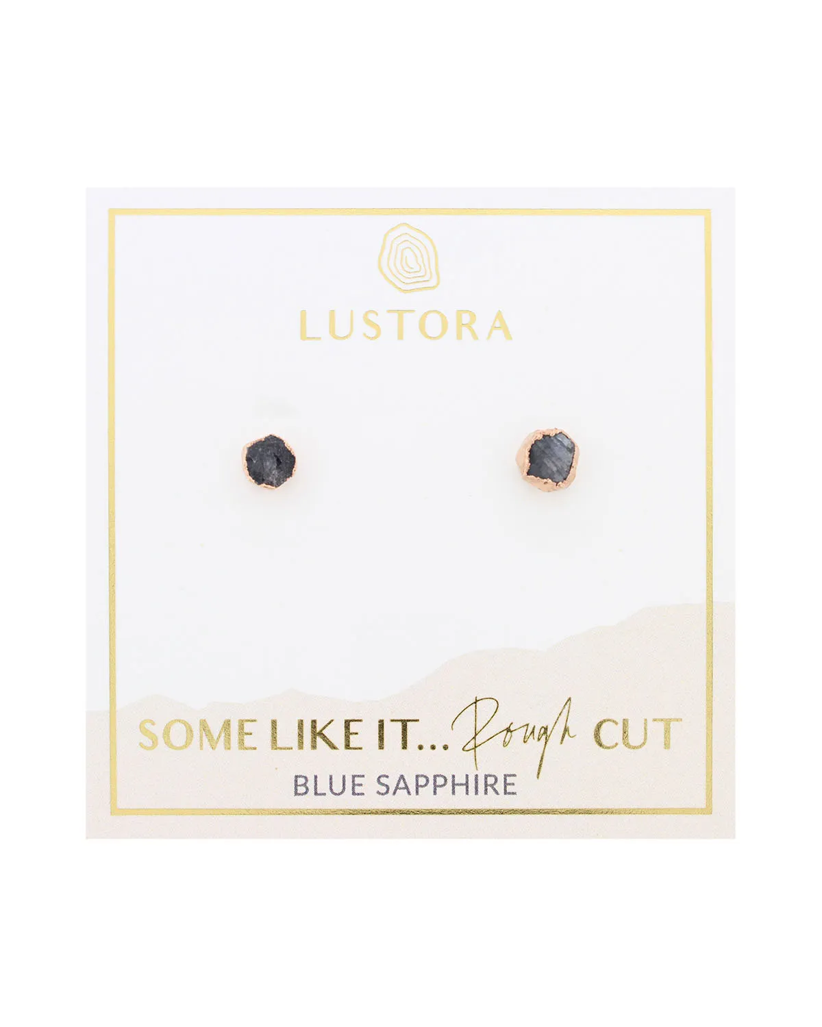 Blue Sapphire Post Earrings