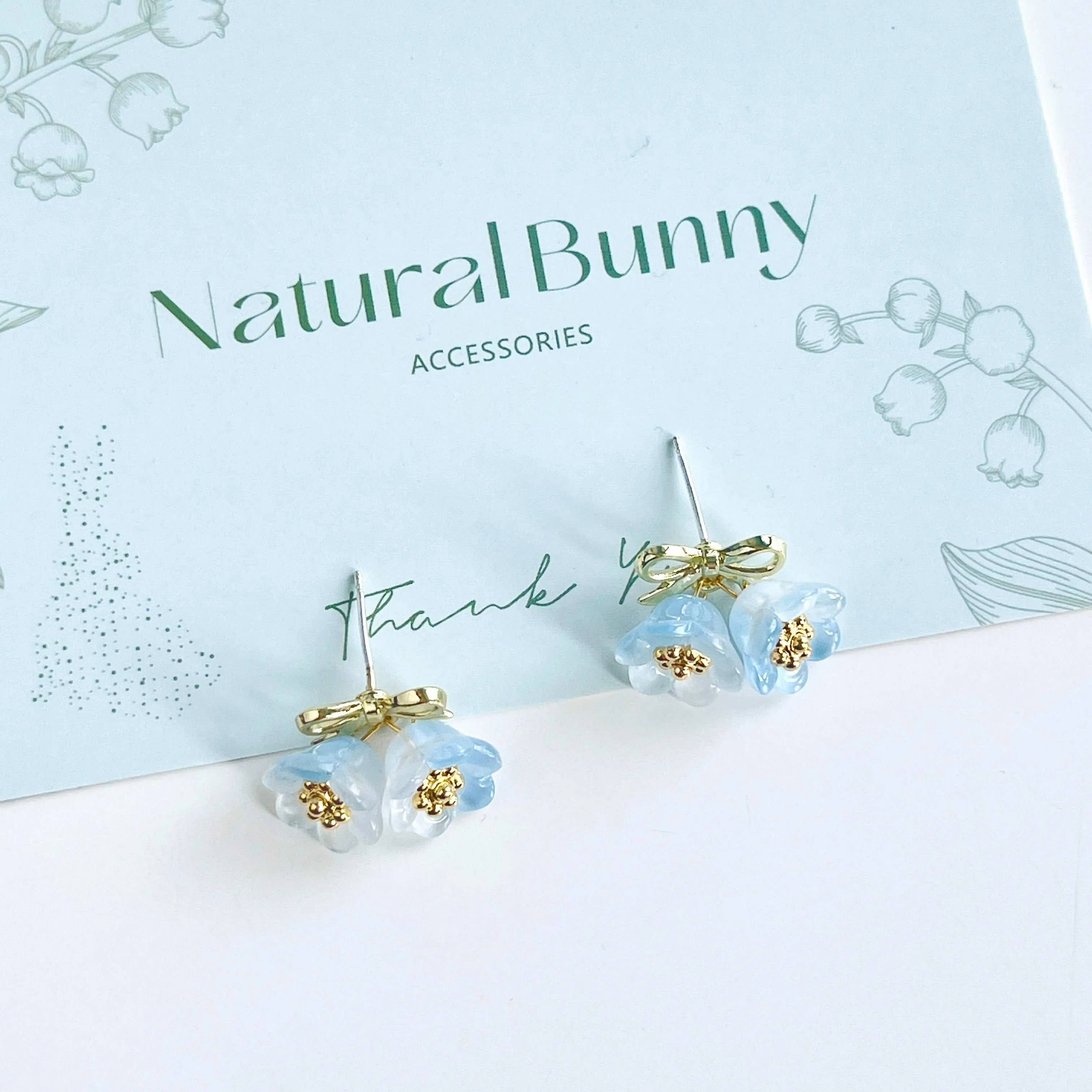 Bluebell & Bow Earrings