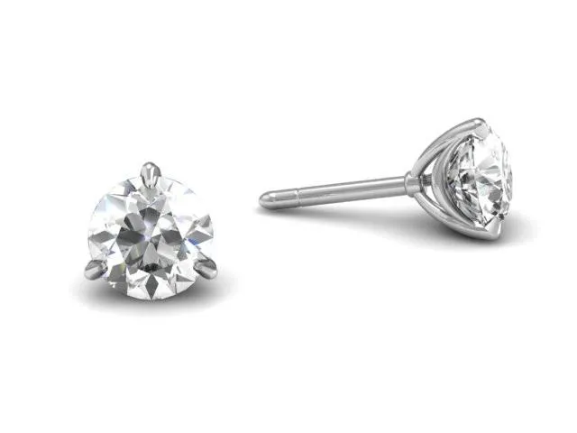 Bostonian Swag Diamond Stud Earrings