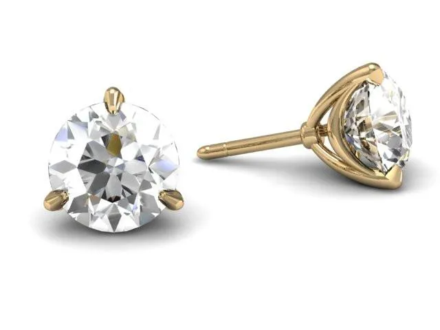 Bostonian Swag Diamond Stud Earrings