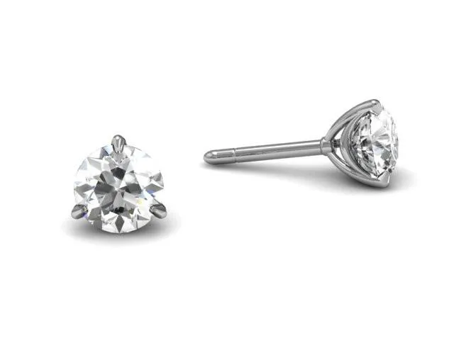 Bostonian Swag Diamond Stud Earrings