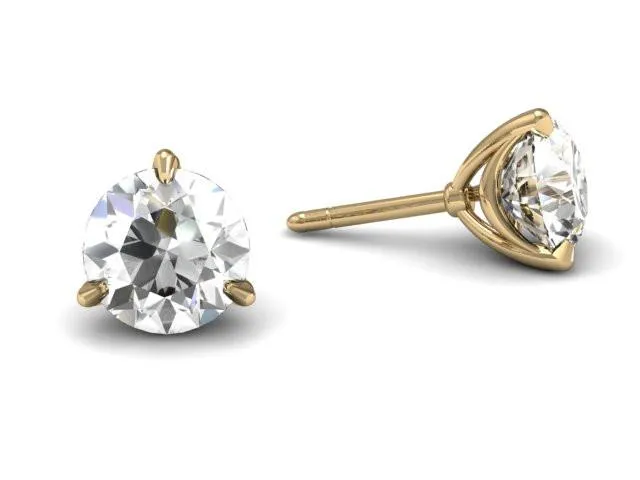Bostonian Swag Diamond Stud Earrings