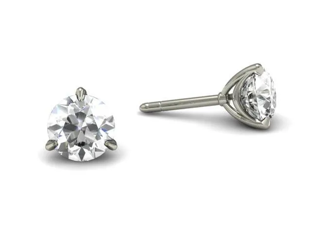 Bostonian Swag Diamond Stud Earrings