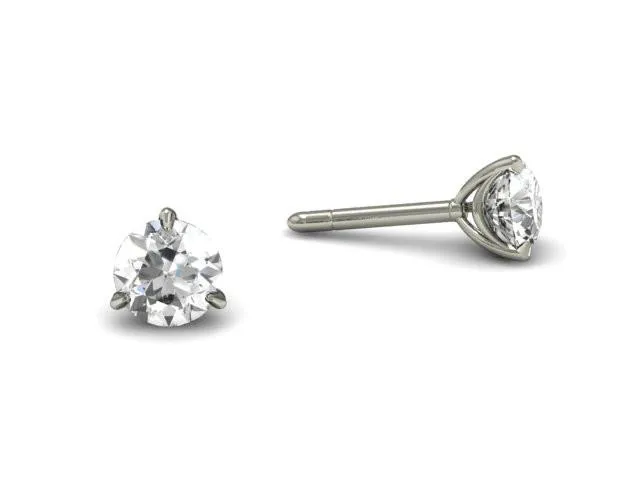 Bostonian Swag Diamond Stud Earrings