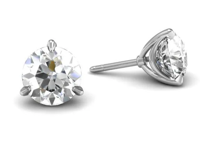 Bostonian Swag Diamond Stud Earrings