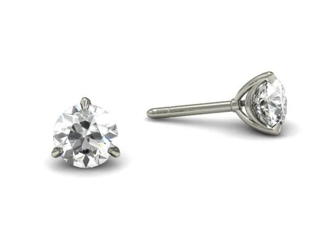 Bostonian Swag Diamond Stud Earrings