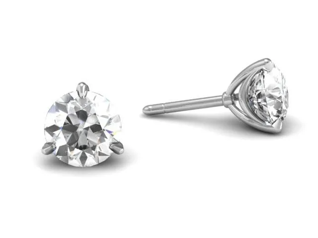 Bostonian Swag Diamond Stud Earrings