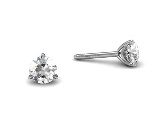 Bostonian Swag Diamond Stud Earrings