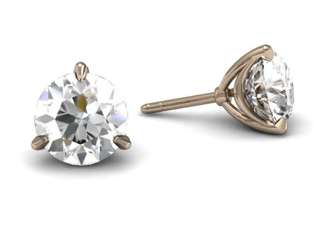 Bostonian Swag Diamond Stud Earrings