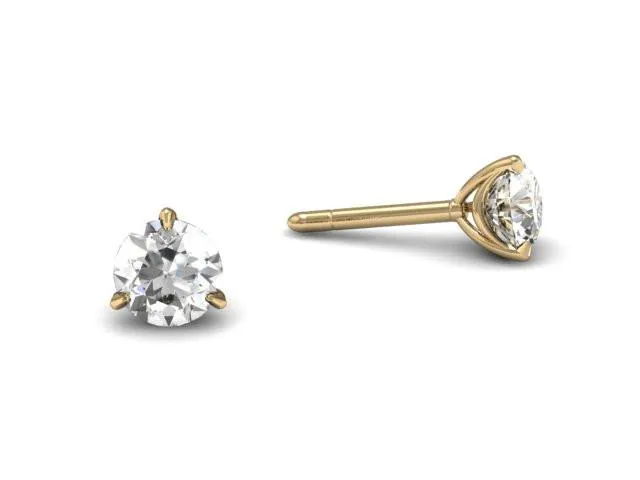 Bostonian Swag Diamond Stud Earrings