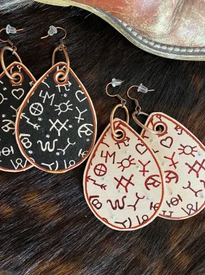Brands Leather Earrings