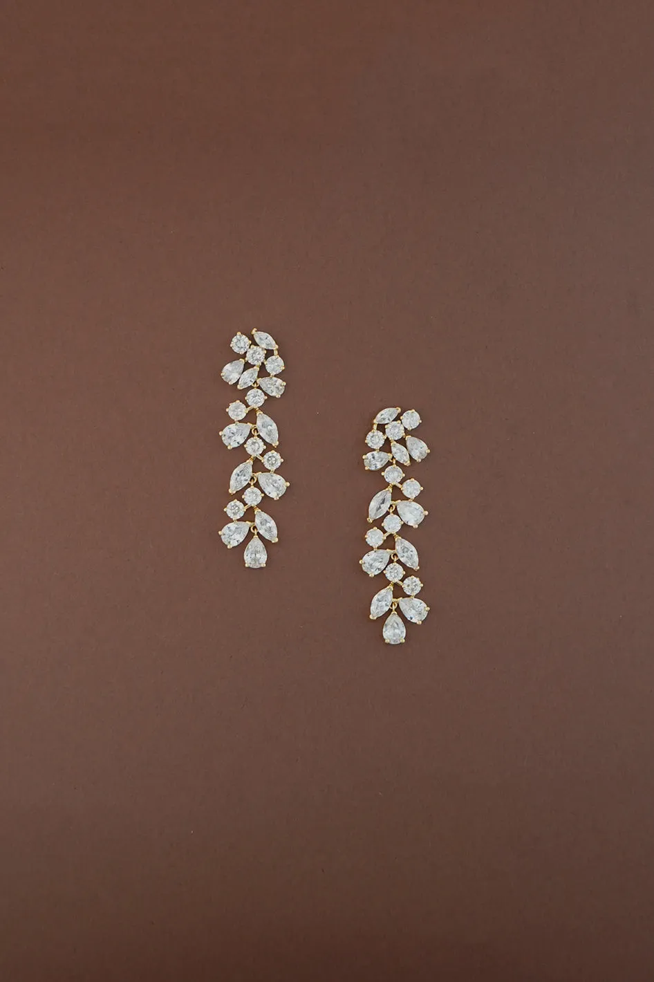 BROOKLYN Simulated Diamond Drop Earrings