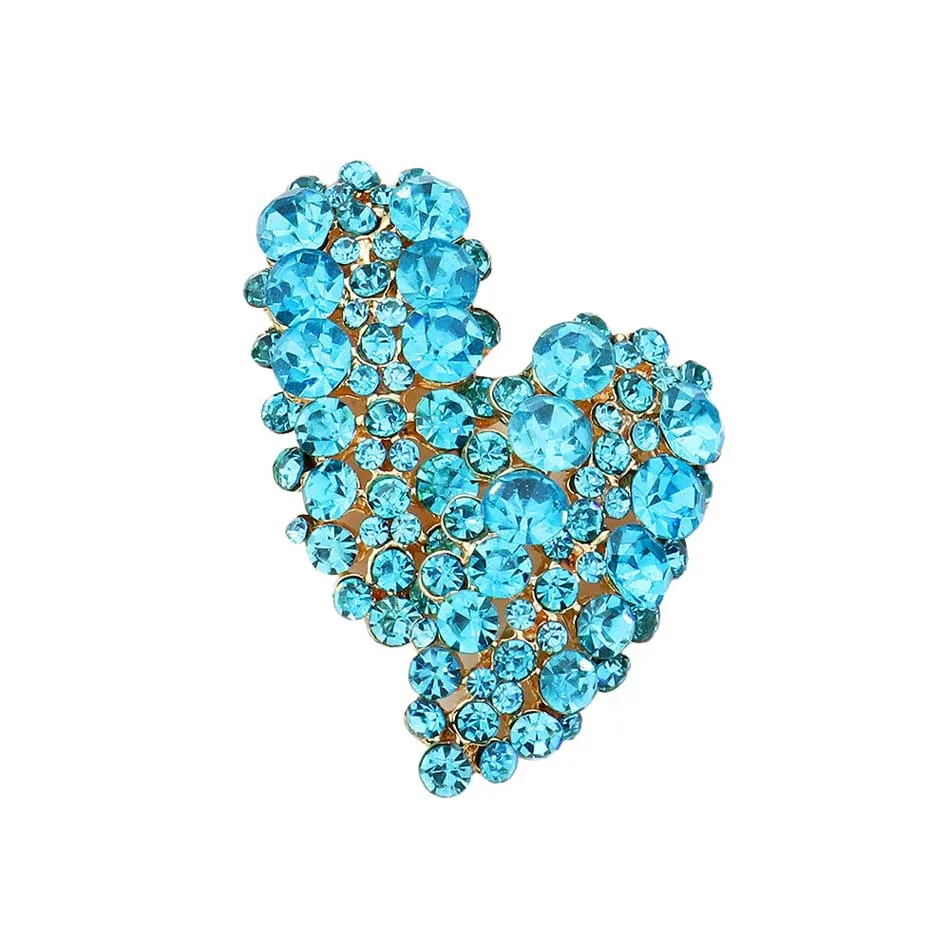 Bubble Stone Cluster Evening Earrings-A