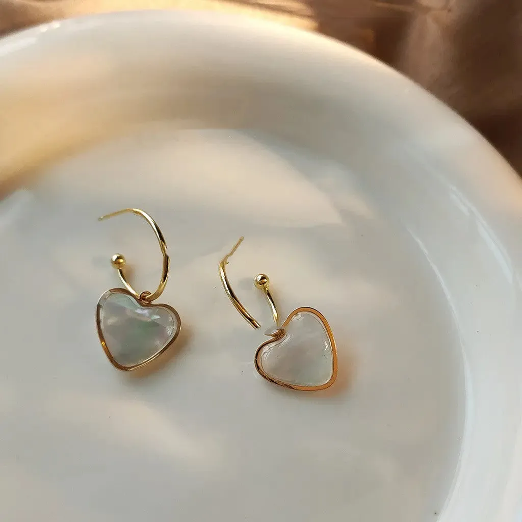 Caibei Love Silver Needle Earrings - Elegant & Gentle