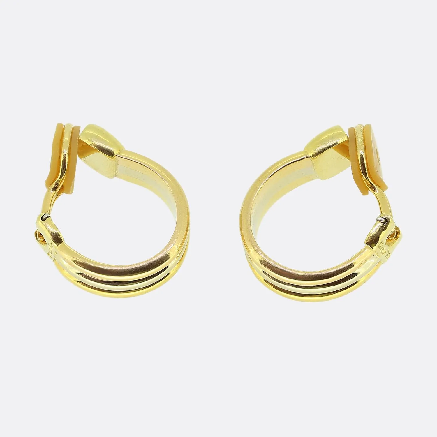 Cartier Trinity Hoop Diamond Earrings