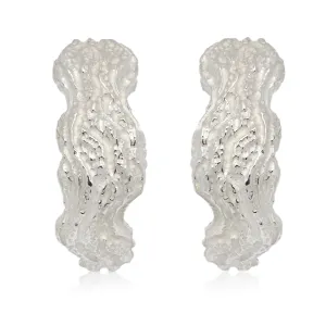 Catch the Wave Earrings Silver