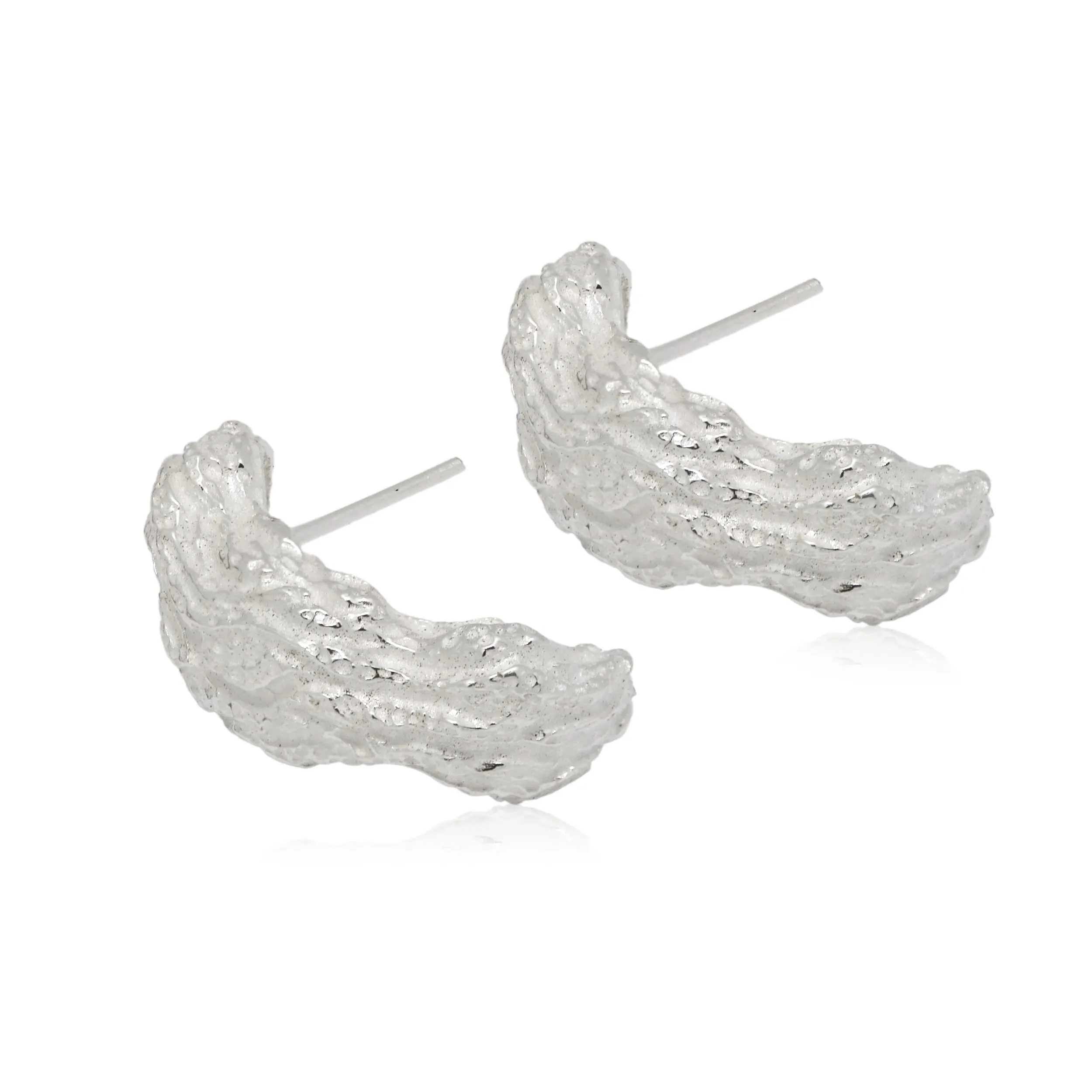 Catch the Wave Earrings Silver