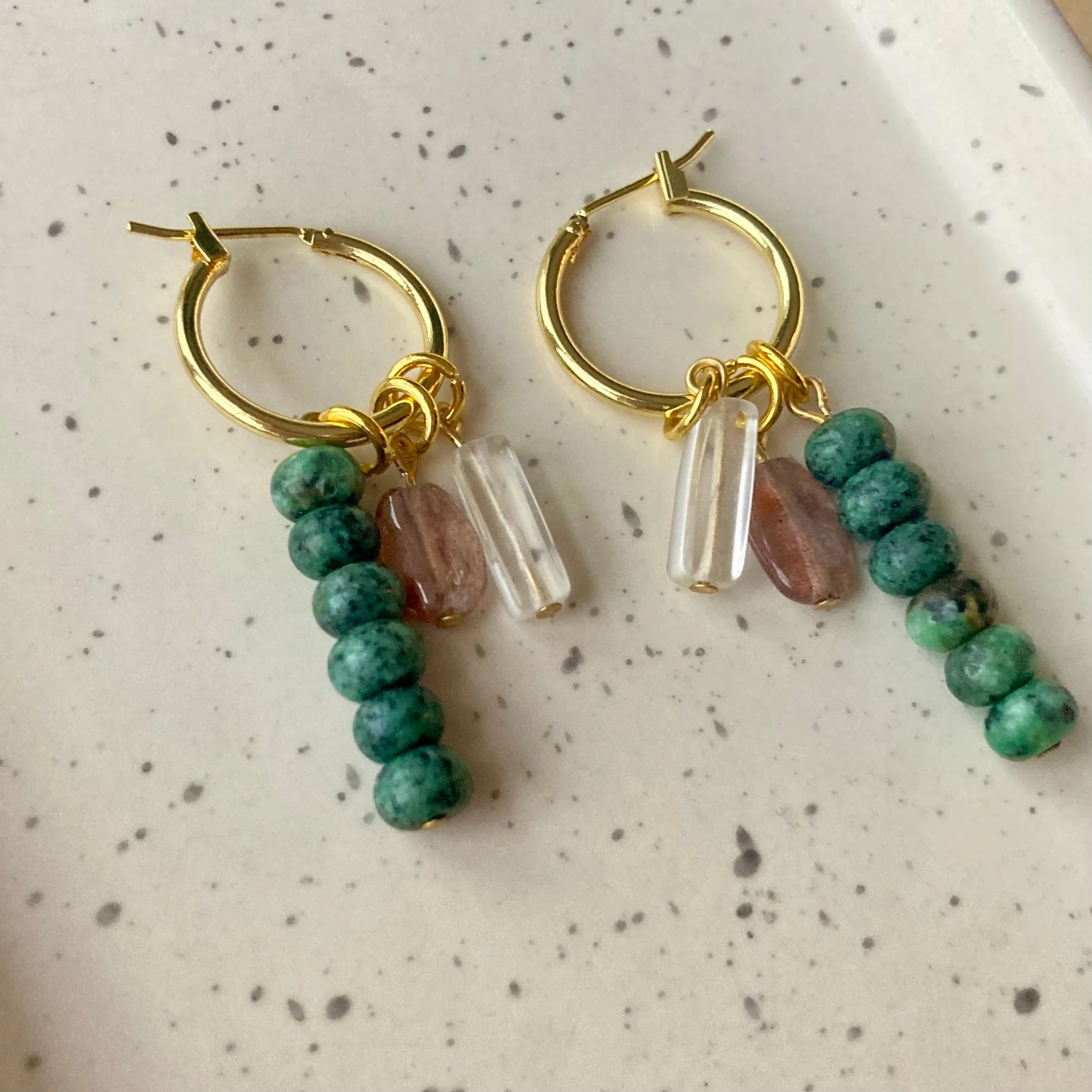 CHARM HOOPS | GOLD FILLED