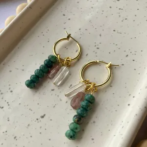 CHARM HOOPS | GOLD FILLED