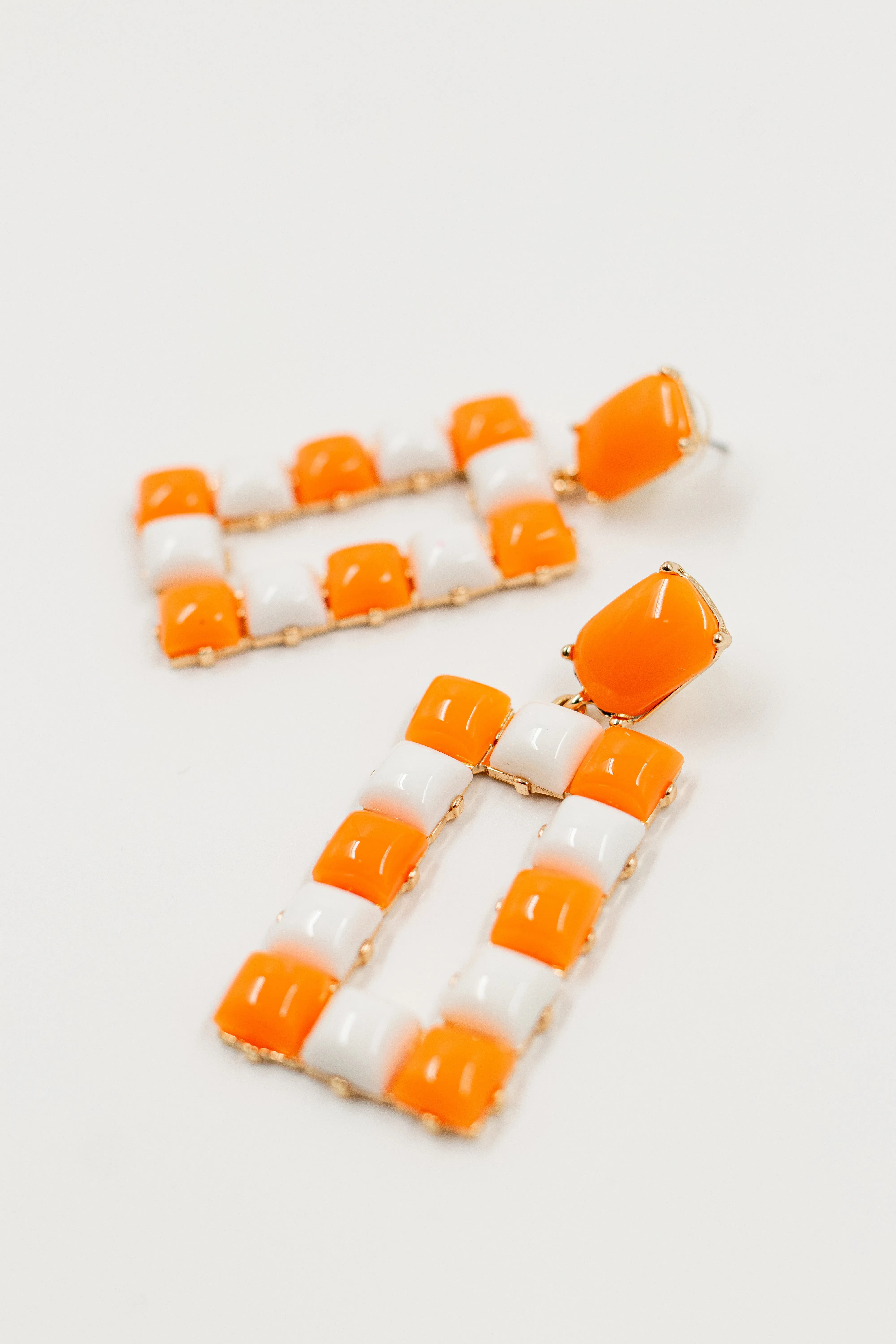 Checkered Charm Earring
