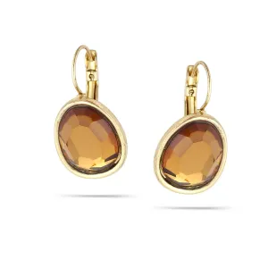 CITRINE CRYSTAL  EARRINGS #237BR3101 (1C15)