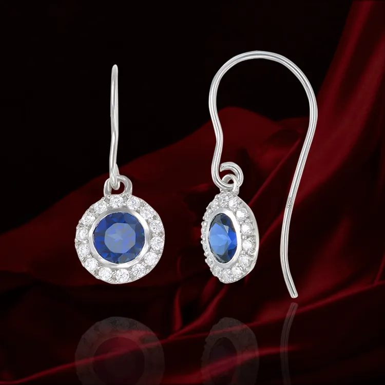 Classic Blue Sapphire Earrings