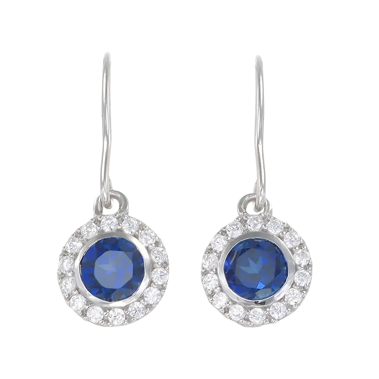 Classic Blue Sapphire Earrings