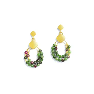 Climini Ruby Ziosite Earrings