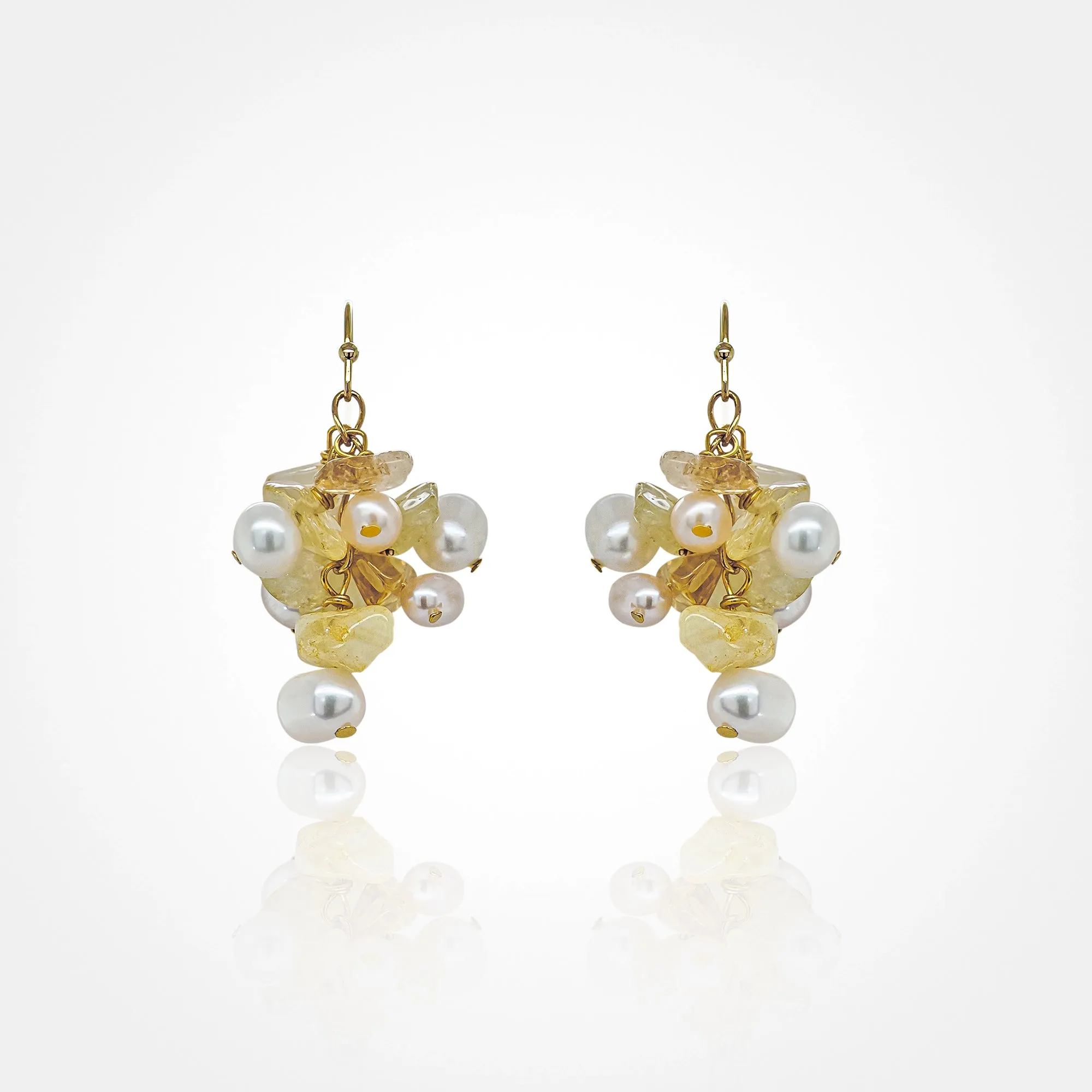 Cluster Baroque Pearl Earring
