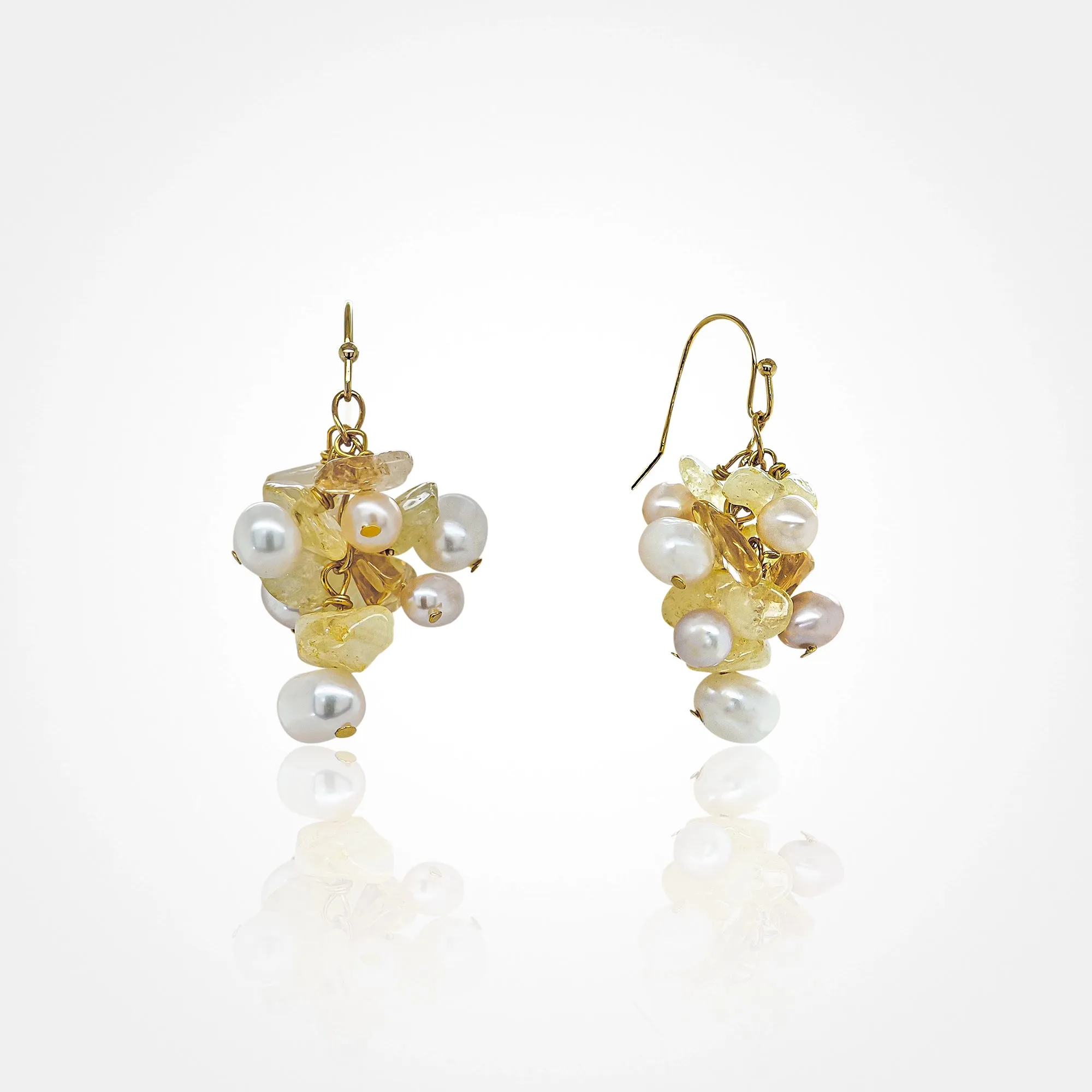 Cluster Baroque Pearl Earring
