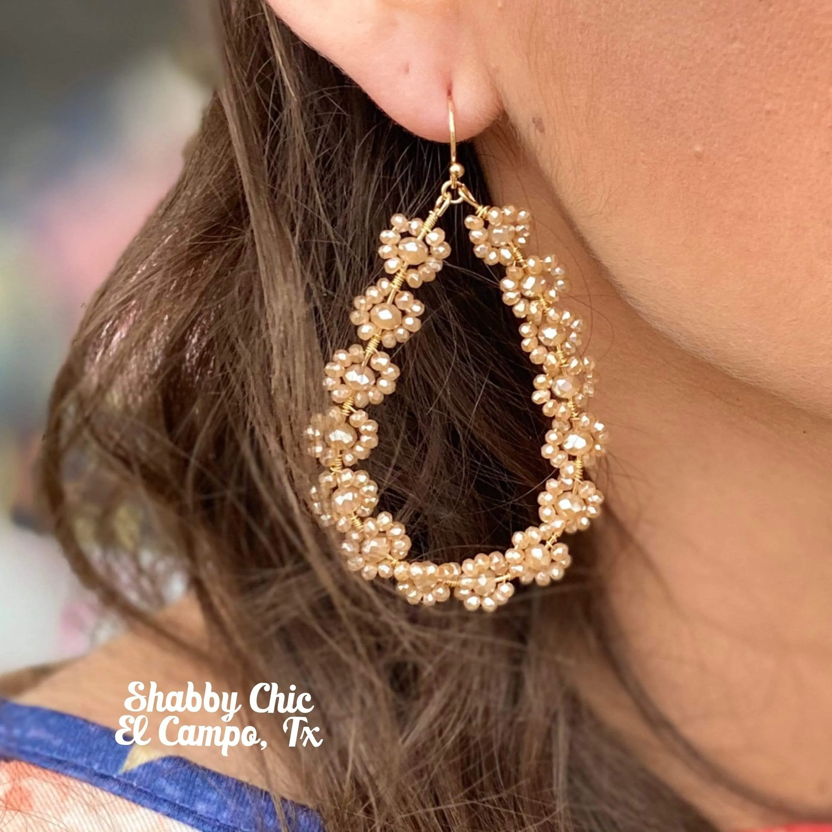 Colorado Crystal Flower Earrings