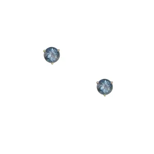 Cp Collection - 5mm Denim Sapphire Martini Studs
