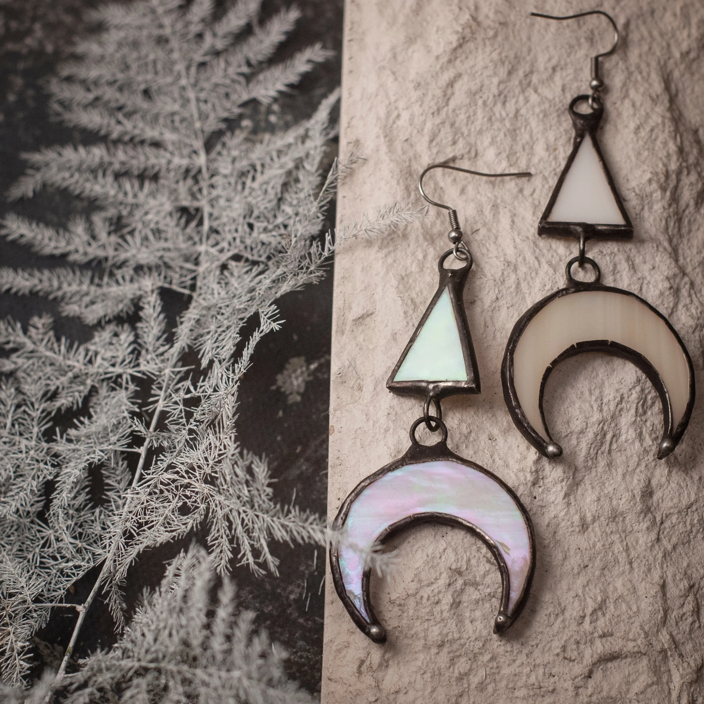 Crescent Moon Earrings - different color