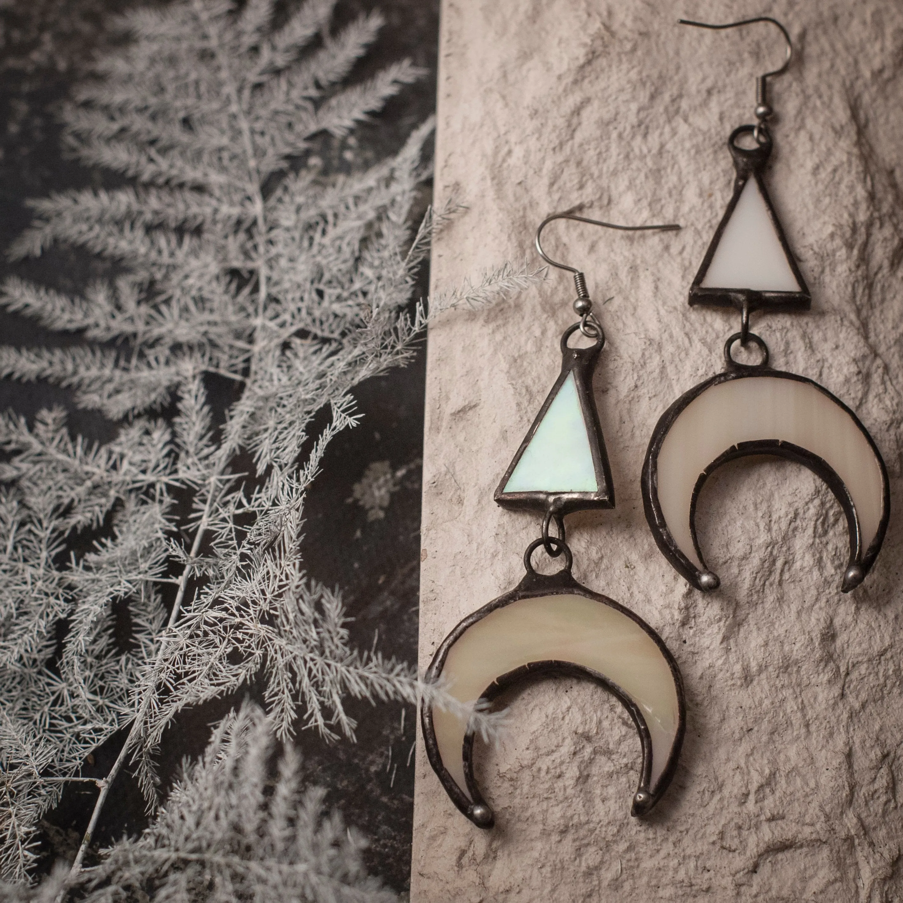 Crescent Moon Earrings - different color