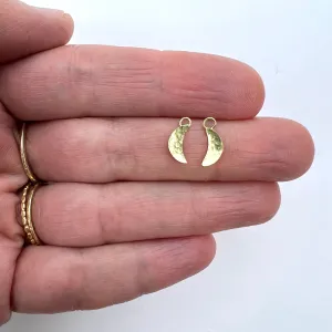 Crescent Moon Hoop Charms