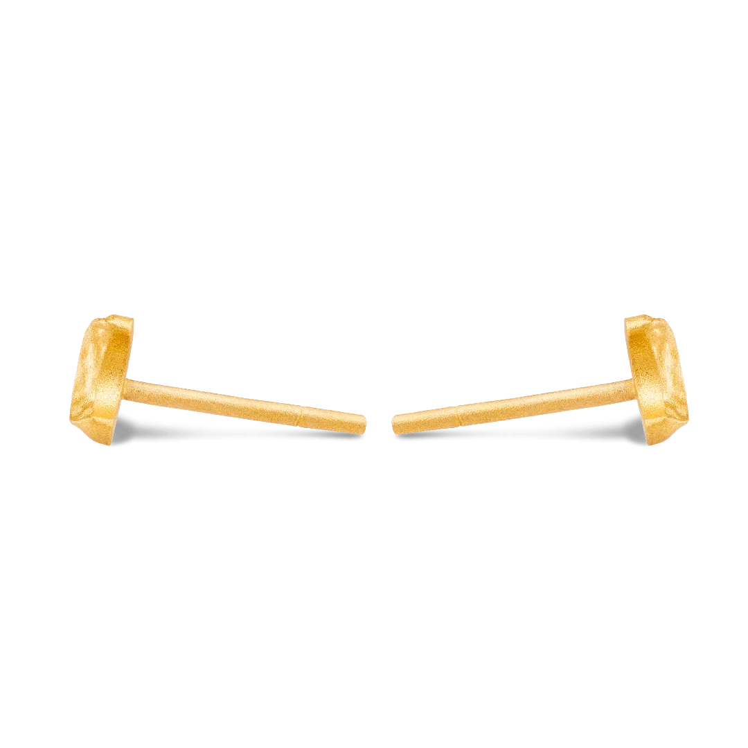 Crescent Moon Stud Earrings