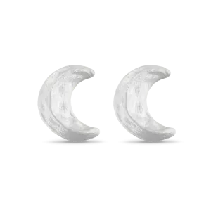 Crescent Moon Stud Earrings